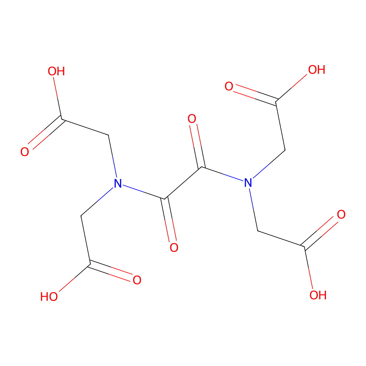 Oxamidotetraacetic acid molecular structure, CAS 37034-47-2