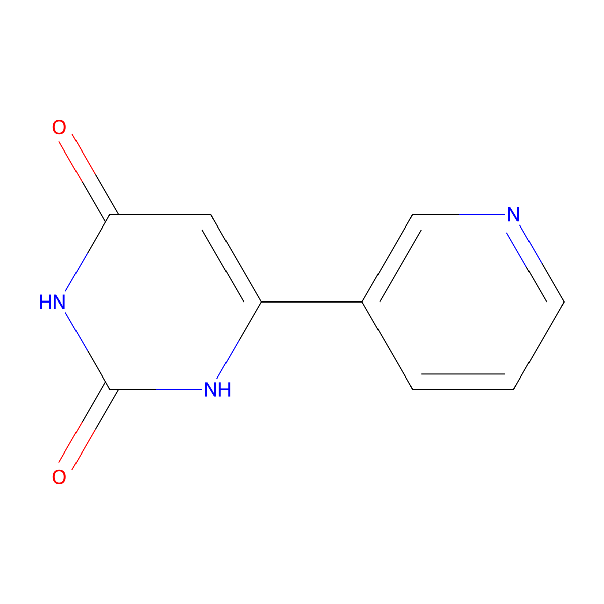 6-(pyridin-3-yl)pyrimidine-2,4(1H,3H)-dione molecular structure, CAS 37039-73-9