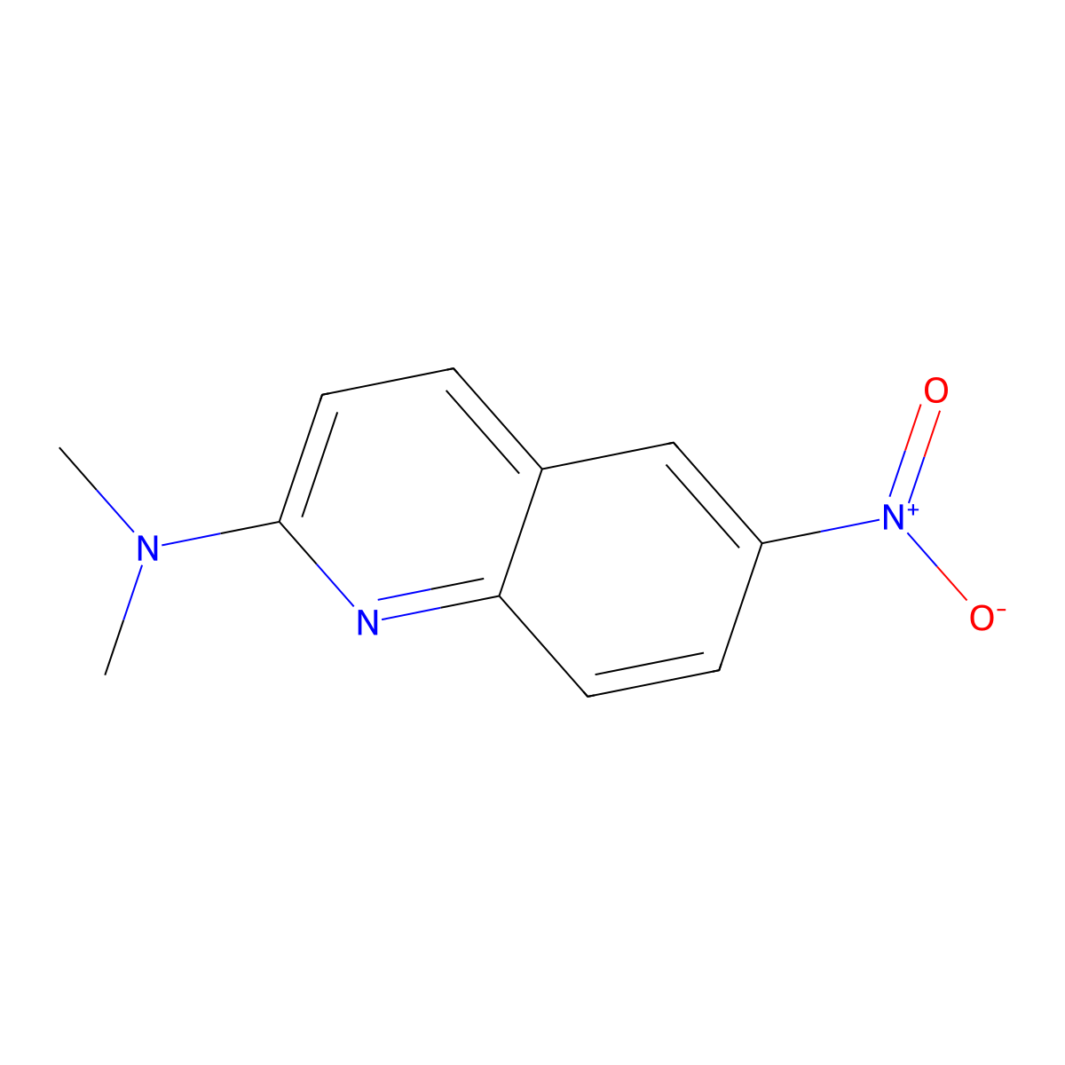 N,N-dimethyl-6-nitroquinolin-2-amine molecular structure, CAS 37041-42-2