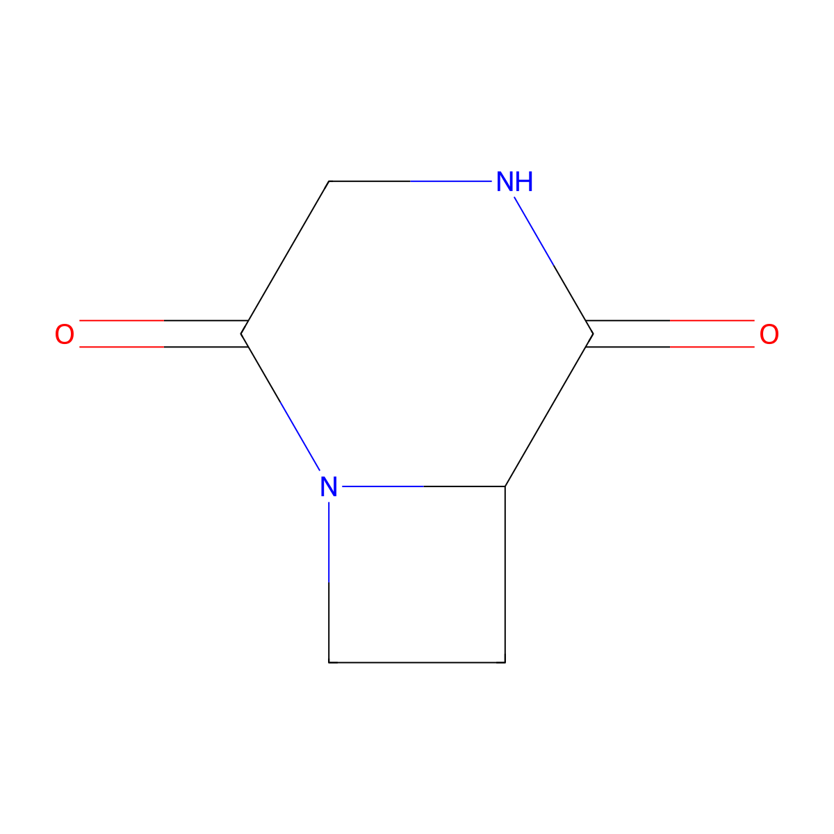 1,4-Diazabicyclo[4.2.0]octane-2,5-dione molecular structure, CAS 37043-06-4