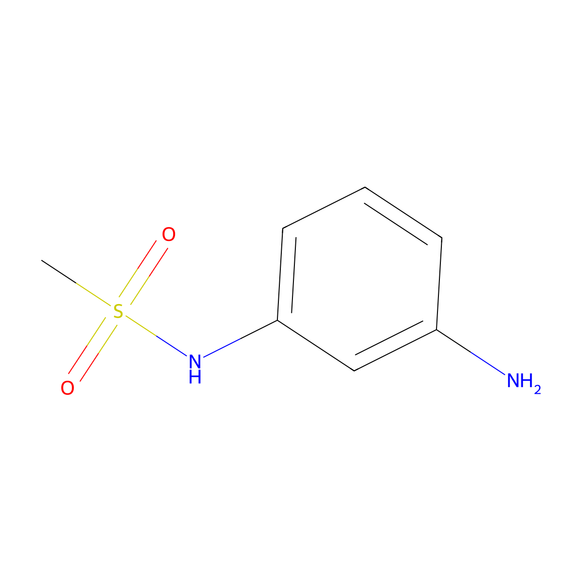 N-(3-Aminophenyl)methanesulfamide molecular structure, CAS 37045-73-1