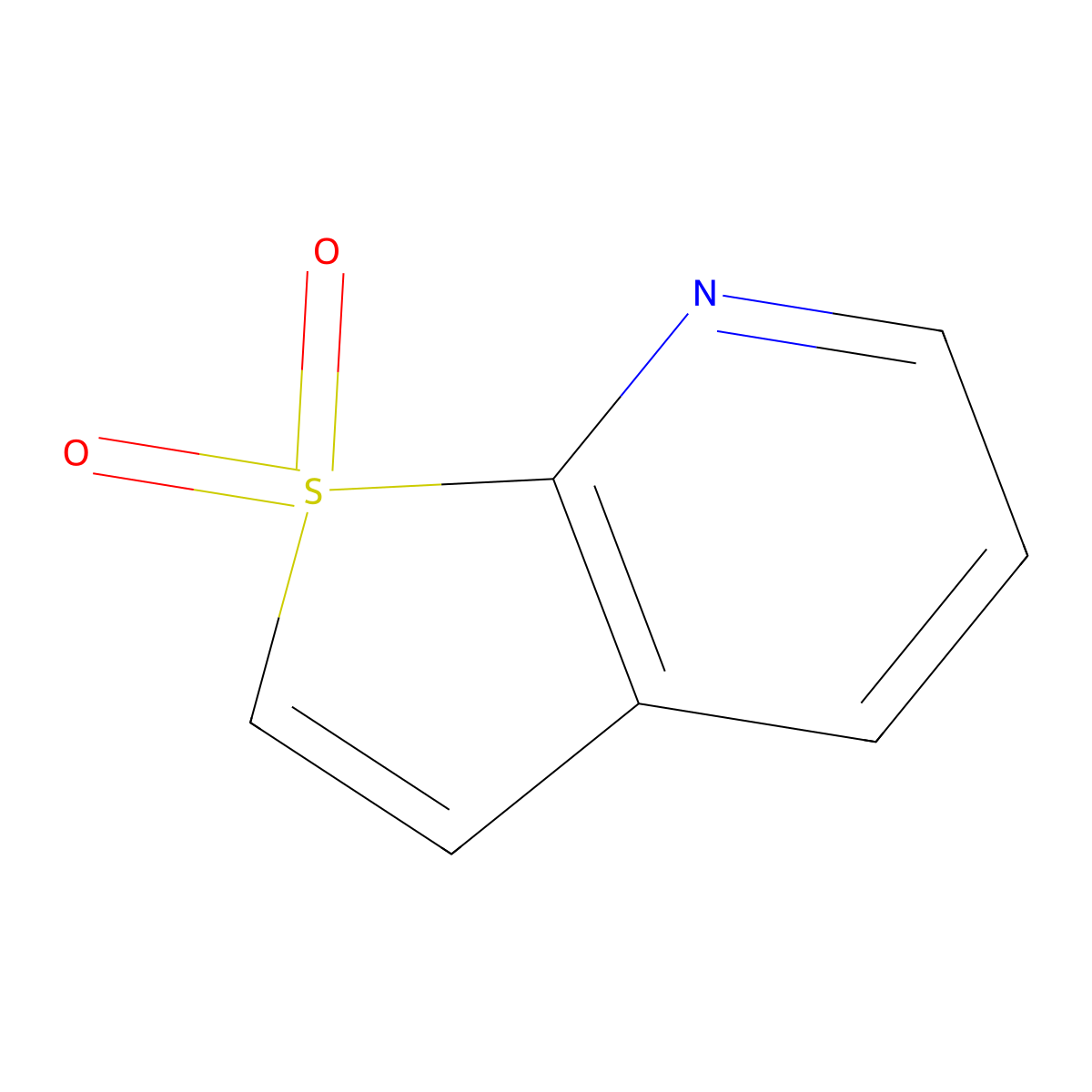 Thieno[2,3-b]pyridine 1,1-dioxide molecular structure, CAS 37049-39-1