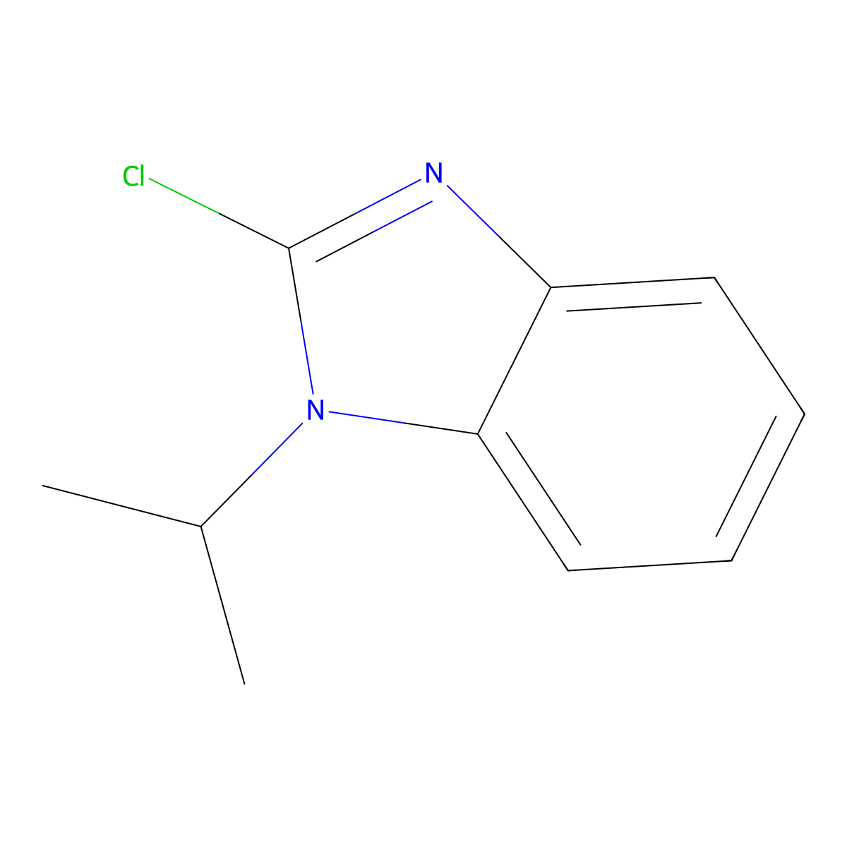 2-Chloro-1-isopropyl-1H-benzo[d]imidazole molecular structure, CAS 3705-87-1