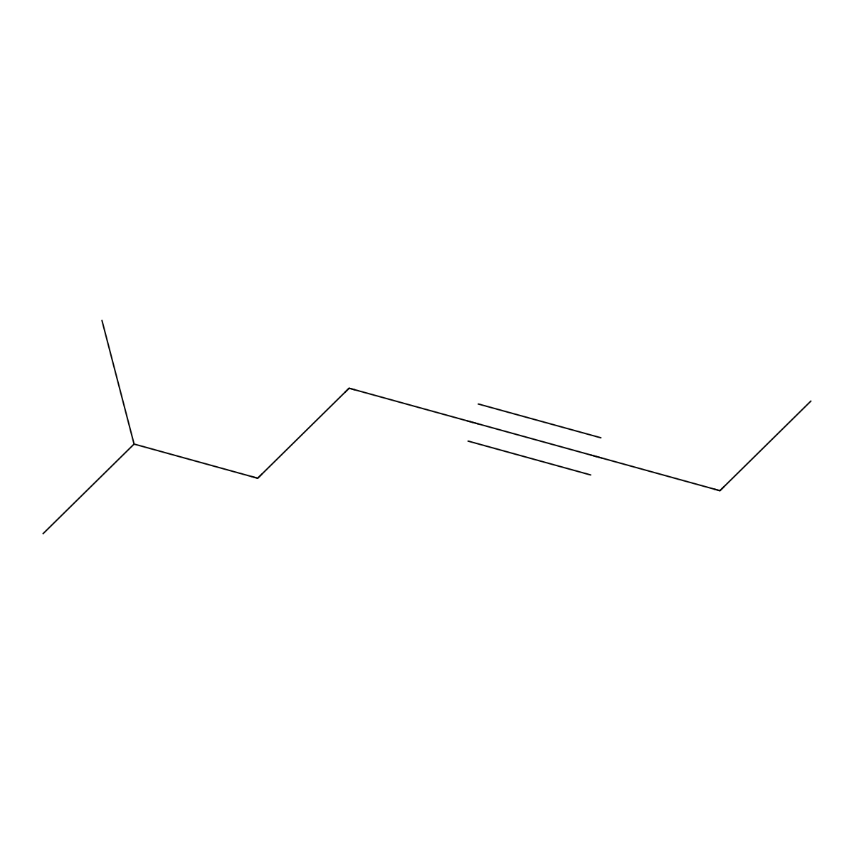 3-Octyne, 7-methyl- molecular structure, CAS 37050-06-9
