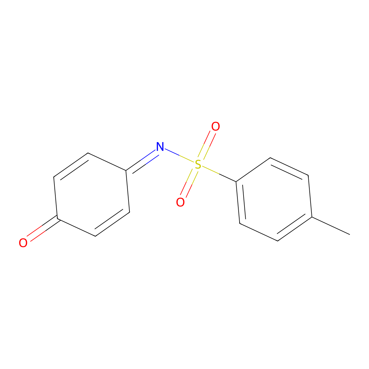 4-Methyl-N-(4-oxo-2,5-cyclohexadien-1-ylidene)benzenesulfonamide molecular structure, CAS 37051-70-0