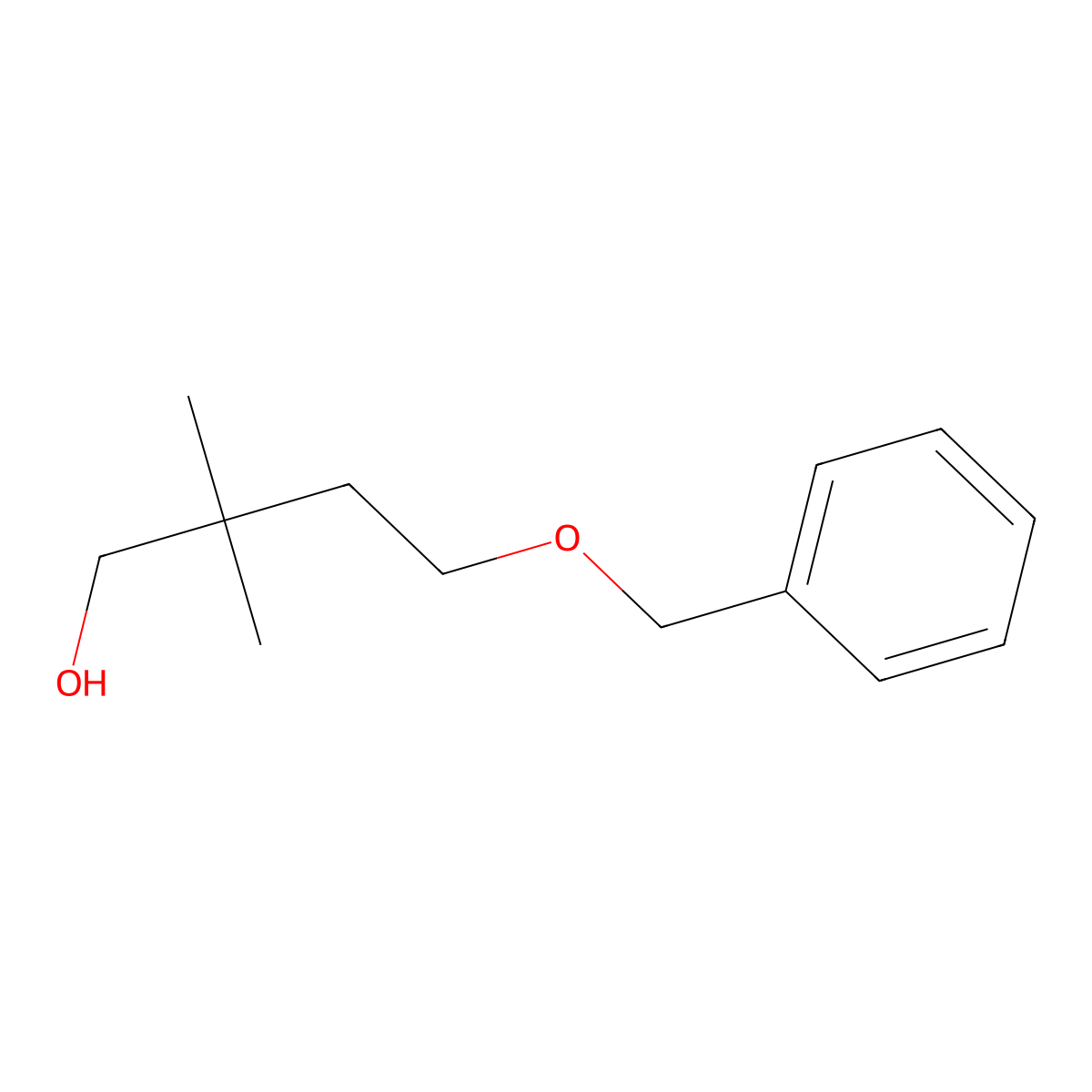 4-(Benzyloxy)-2,2-dimethylbutan-1-ol molecular structure, CAS 370555-59-2