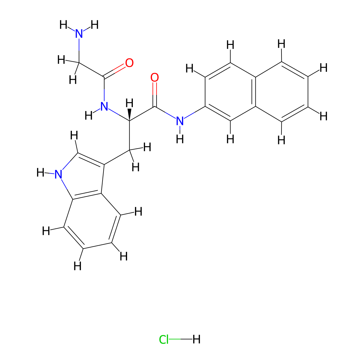 H-GLY-TRP-beta-NA HCL molecular structure, CAS 370564-51-5