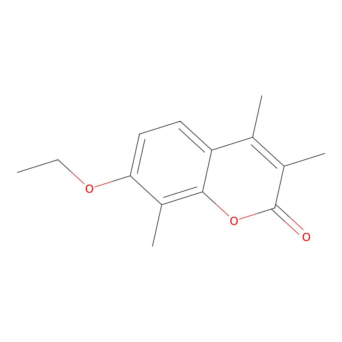 7-ethoxy-3,4,8-trimethyl-2H-chromen-2-one molecular structure, CAS 370582-60-8