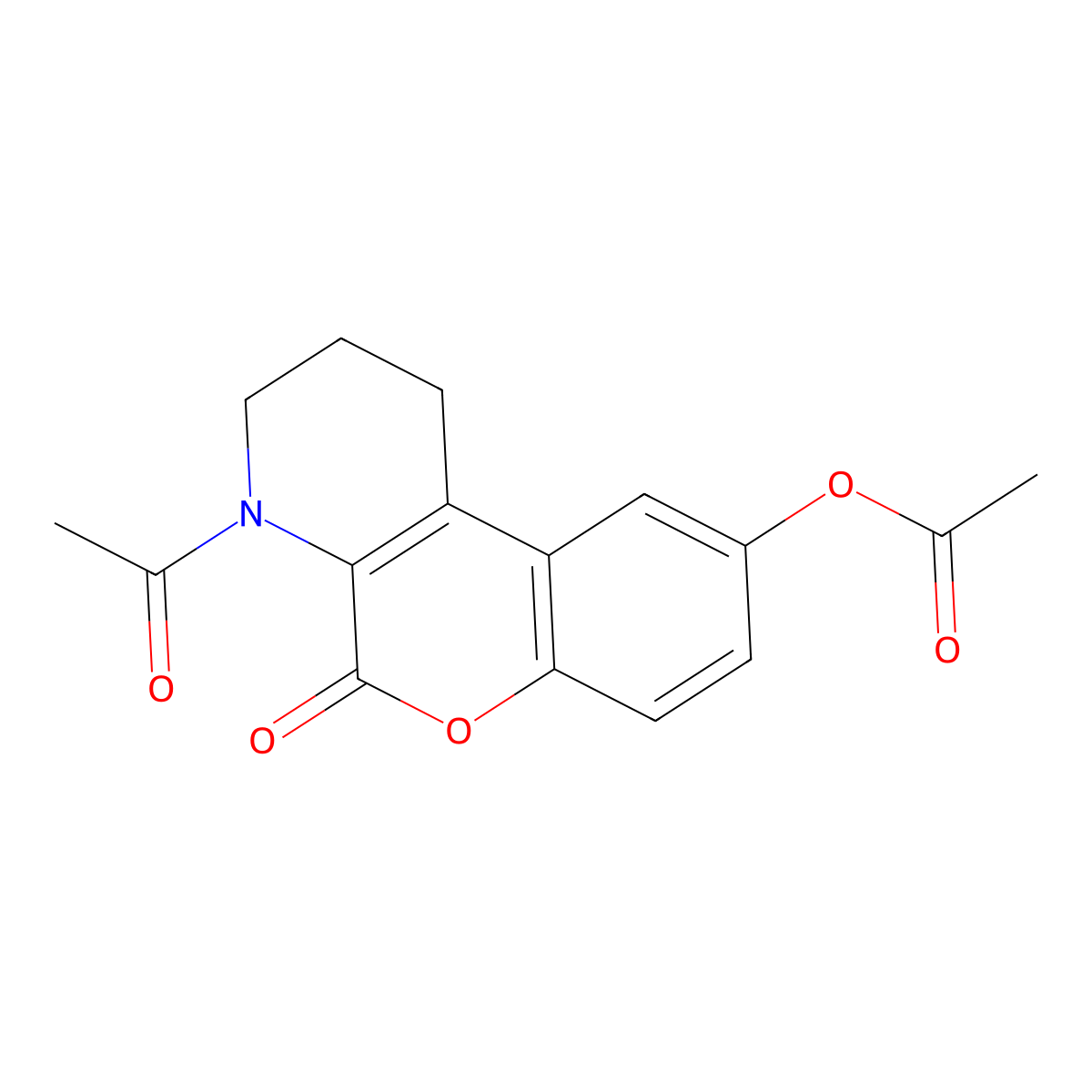 (4-acetyl-5-oxo-2,3-dihydro-1H-chromeno[3,4-b]pyridin-9-yl) acetate molecular structure, CAS 370582-89-1