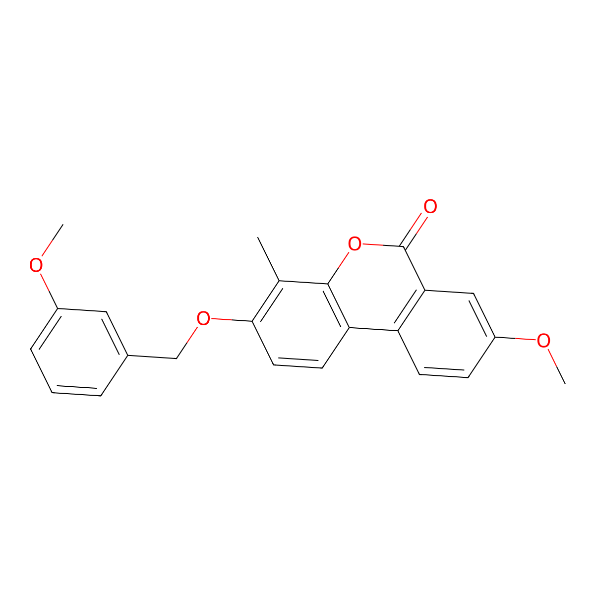 8-methoxy-3-[(3-methoxybenzyl)oxy]-4-methyl-6H-benzo[c]chromen-6-one molecular structure, CAS 370583-20-3