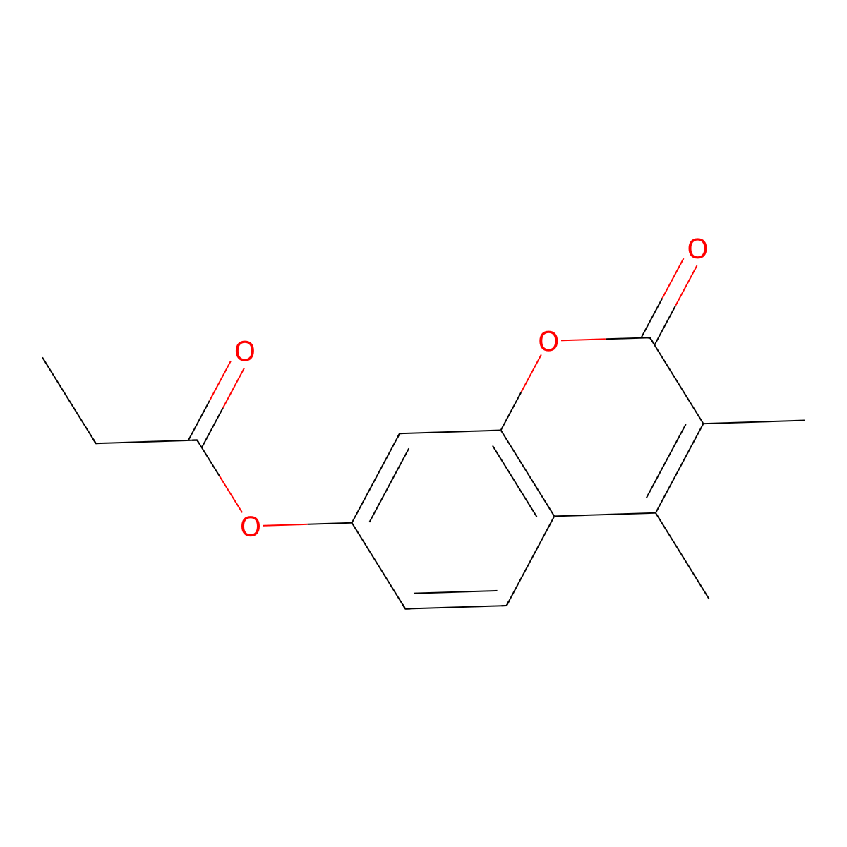 (3,4-Dimethyl-2-oxochromen-7-yl) propanoate molecular structure, CAS 370583-50-9