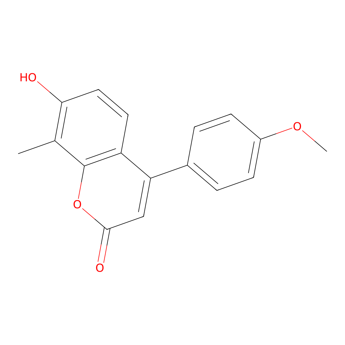 7-hydroxy-4-(4-methoxyphenyl)-8-methyl-2H-chromen-2-one molecular structure, CAS 370583-62-3