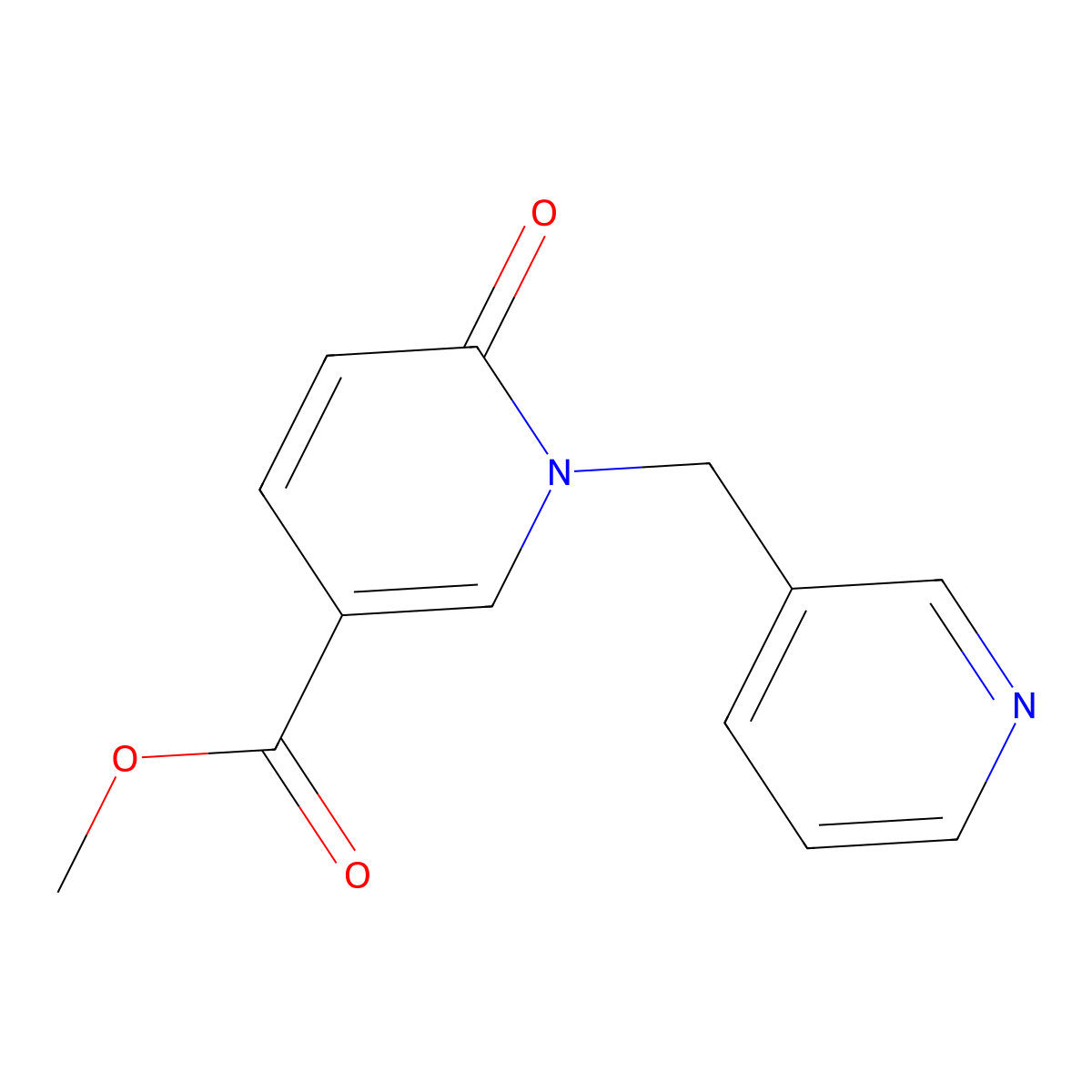 Methyl 6-oxo-1-(pyridin-3-ylmethyl)pyridine-3-carboxylate molecular structure, CAS 370583-70-3