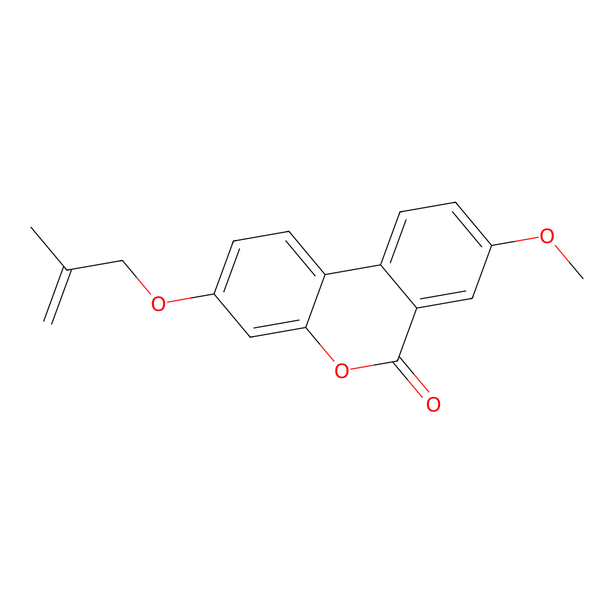 8-methoxy-3-[(2-methylallyl)oxy]-6H-benzo[c]chromen-6-one molecular structure, CAS 370583-77-0