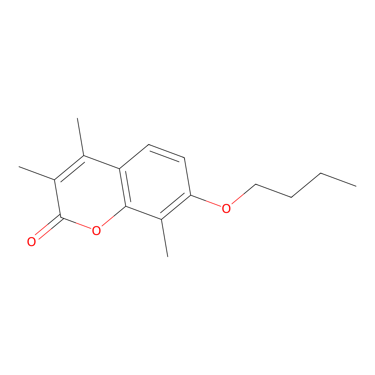 7-butoxy-3,4,8-trimethyl-2H-chromen-2-one molecular structure, CAS 370584-42-2