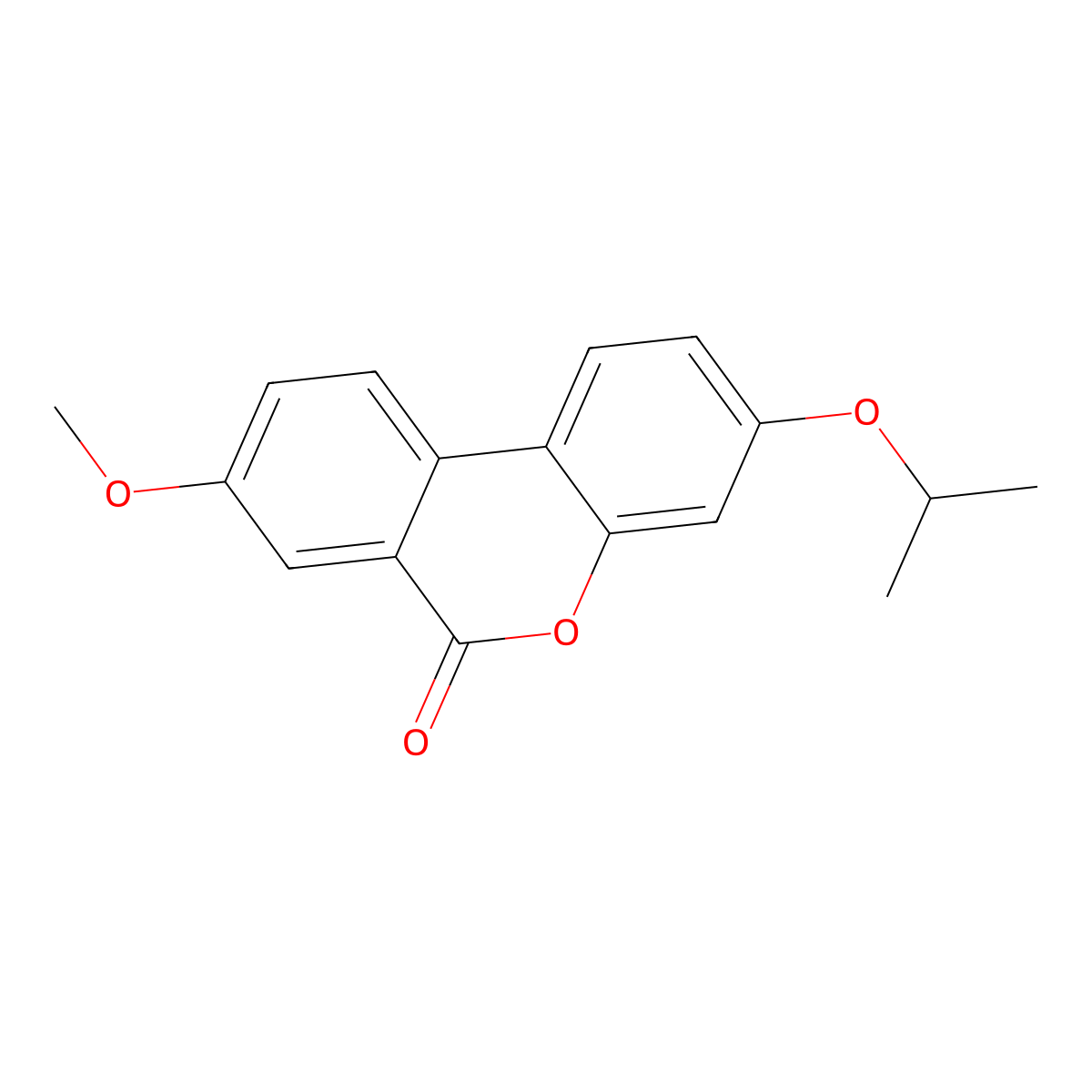 3-isopropoxy-8-methoxy-6H-benzo[c]chromen-6-one molecular structure, CAS 370584-76-2