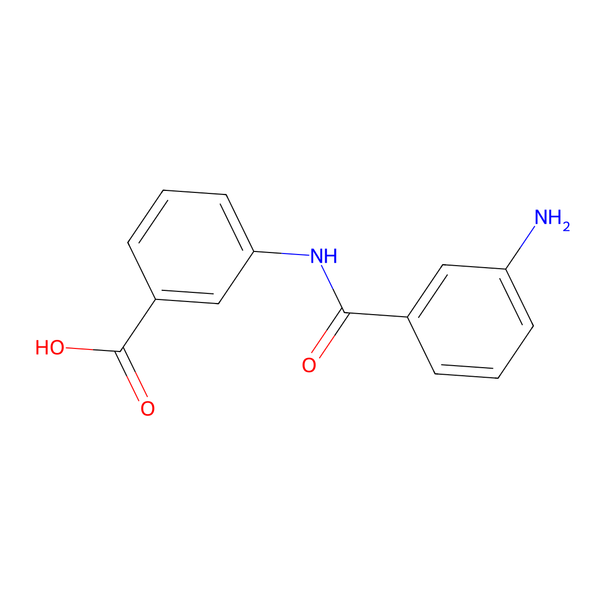 3-{[(3-Aminophenyl)carbonyl]amino}benzoic acid molecular structure, CAS 370584-99-9