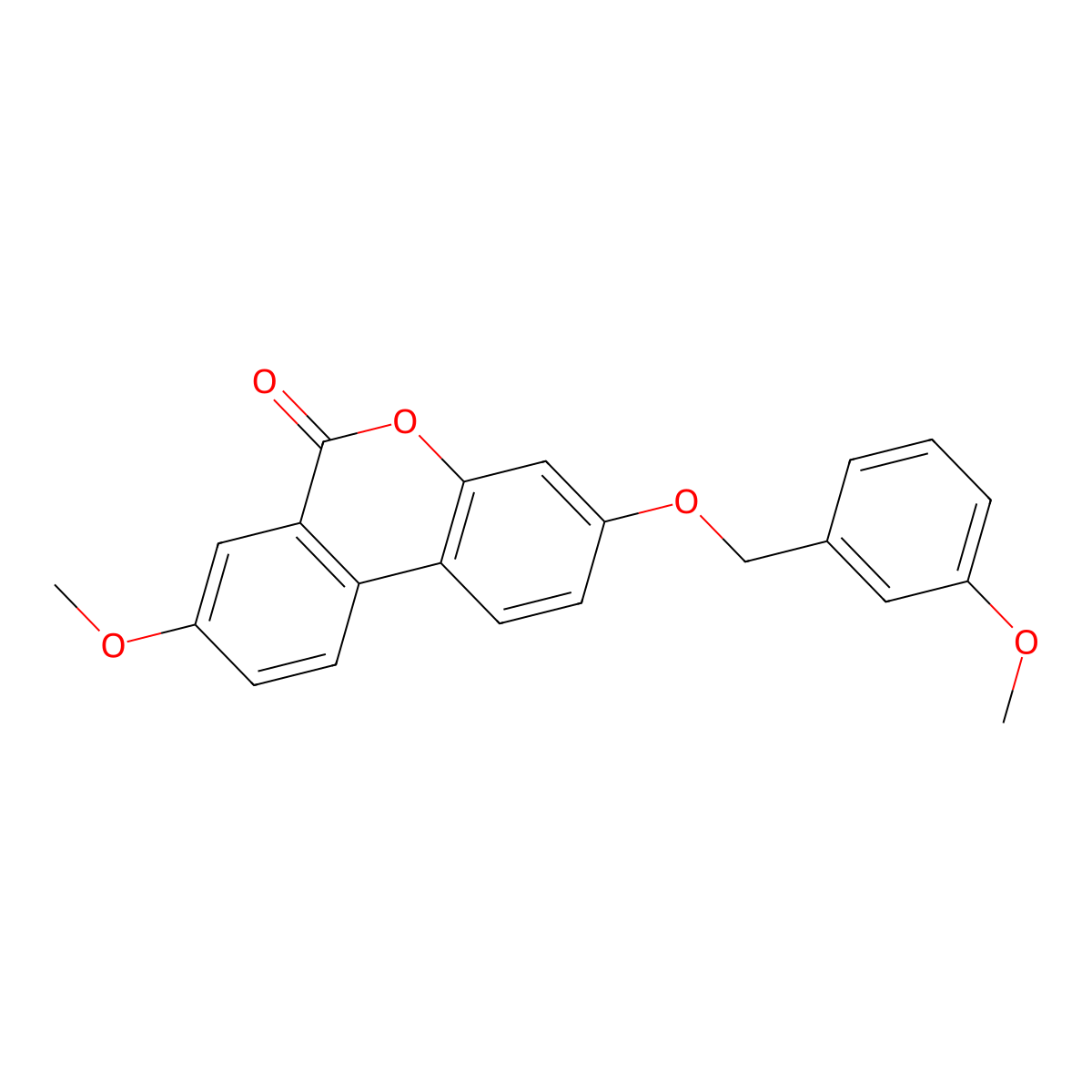 8-methoxy-3-[(3-methoxybenzyl)oxy]-6H-benzo[c]chromen-6-one molecular structure, CAS 370585-35-6