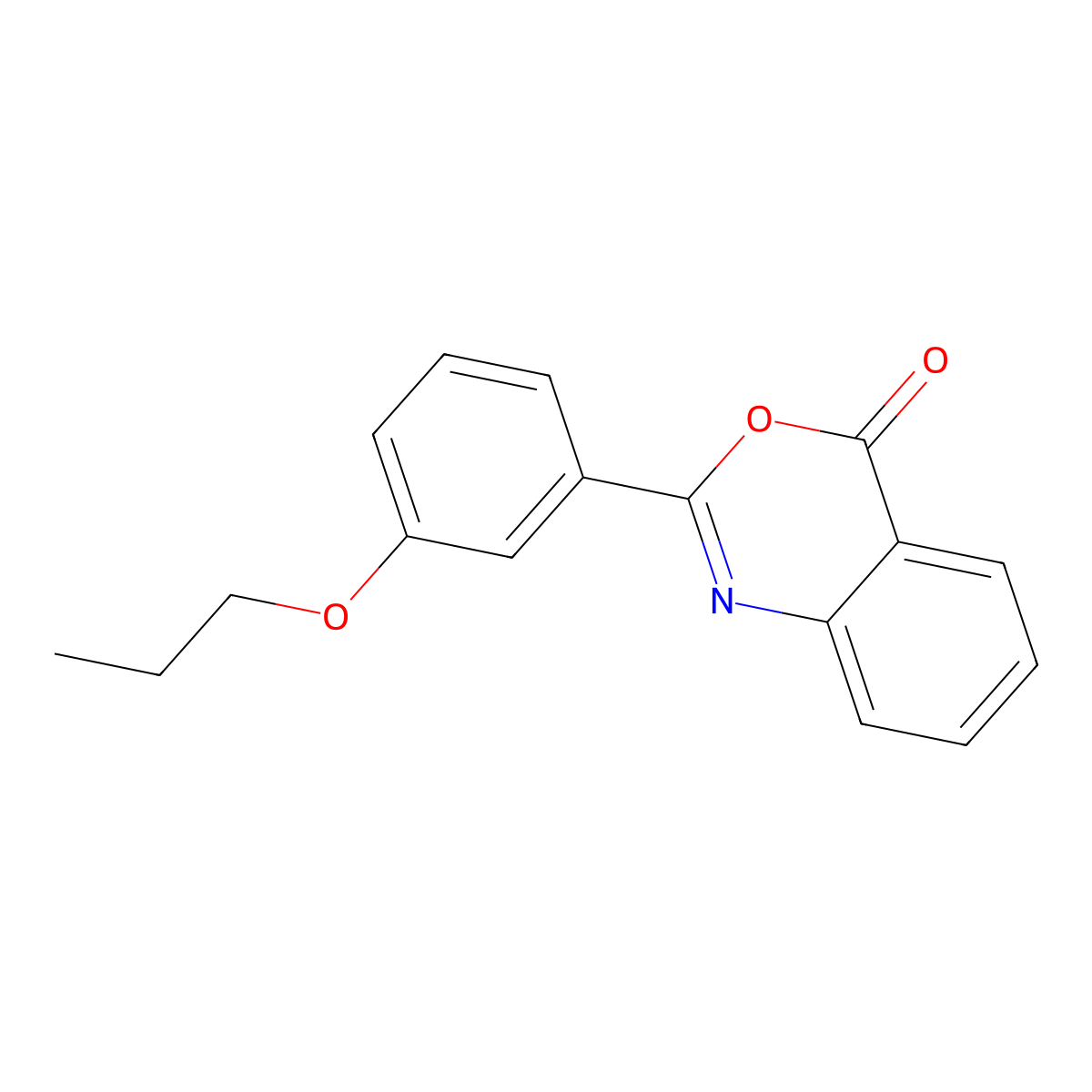 2-(3-Propoxyphenyl)-3,1-benzoxazin-4-one molecular structure, CAS 370586-99-5