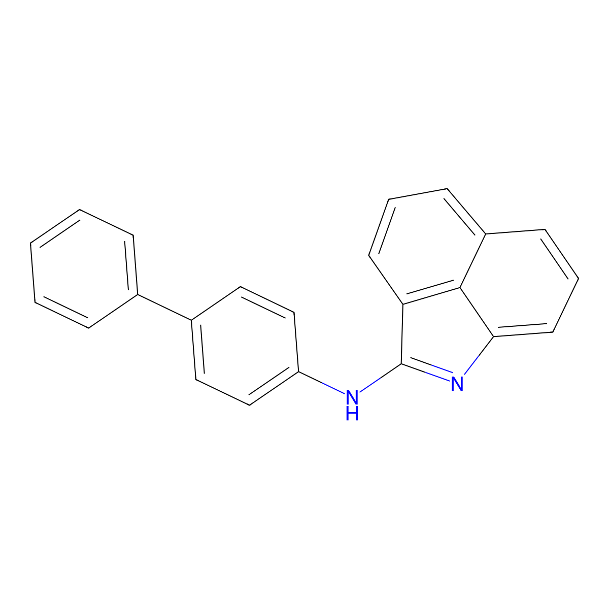 N-[1,1'-biphenyl]-4-ylbenzo[cd]indol-2-amine molecular structure, CAS 370587-08-9