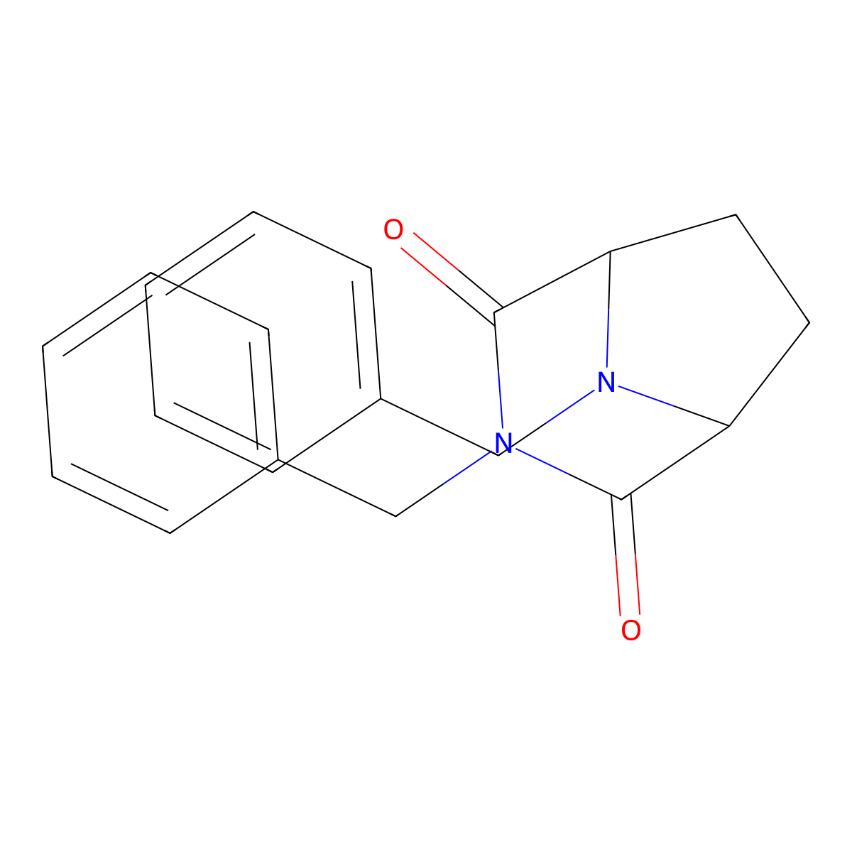3,8-Dibenzyl-3,8-diazabicyclo[3.2.1]octane-2,4-dione molecular structure, CAS 37061-44-2