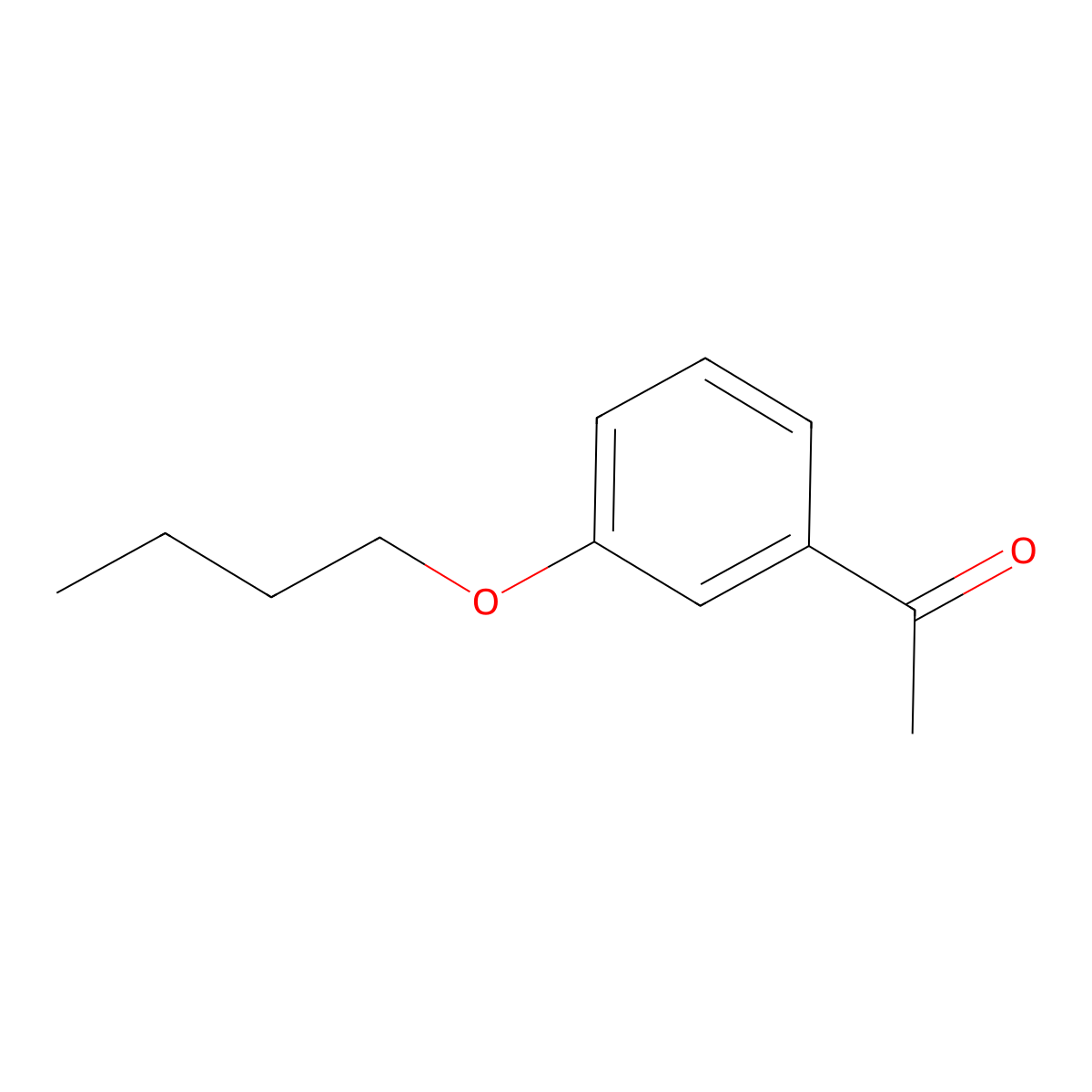 1-(3-Butoxyphenyl)ethanone molecular structure, CAS 37062-67-2