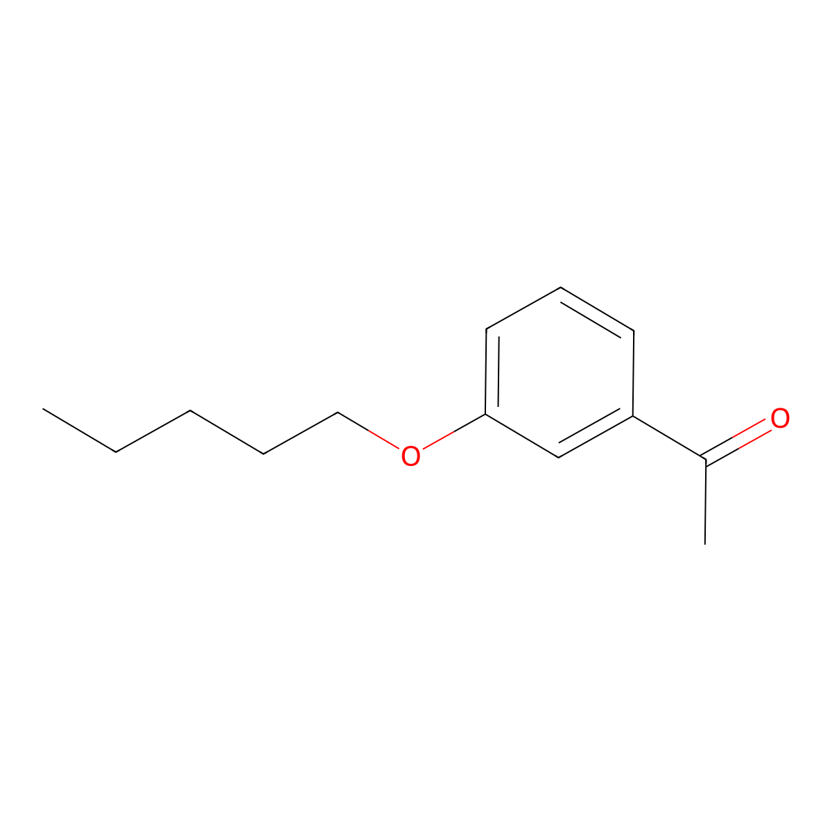1-(3-(Pentyloxy)phenyl)ethanone molecular structure, CAS 37062-69-4