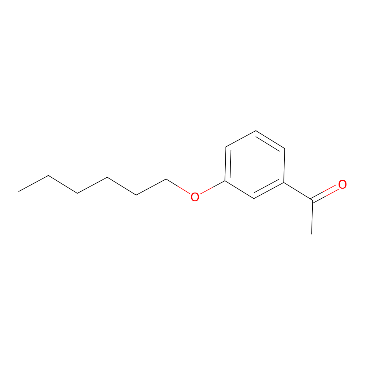 3'-Hexyloxyacetophenone molecular structure, CAS 37062-71-8