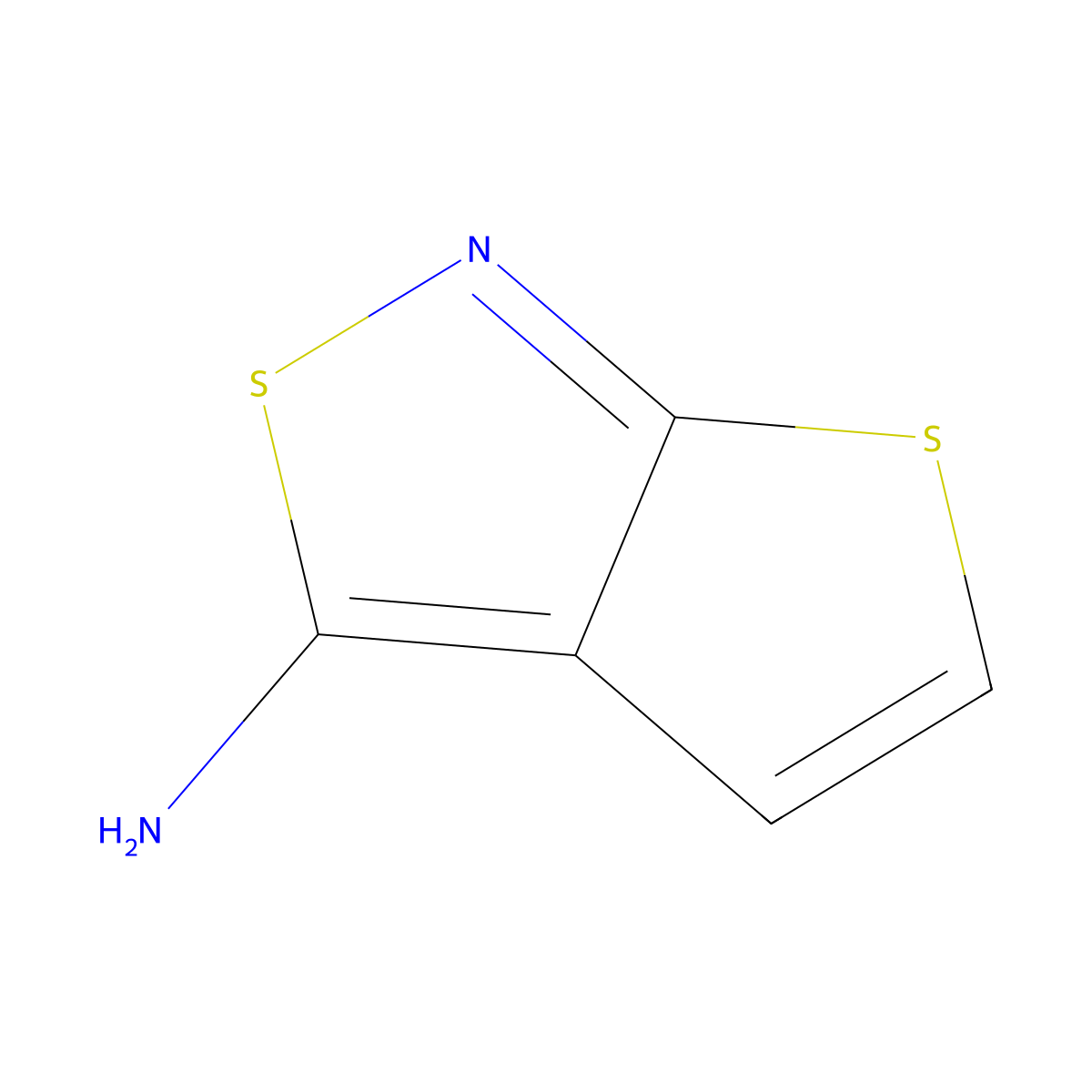 Thieno[2,3-c]isothiazol-3-amine molecular structure, CAS 37063-96-0