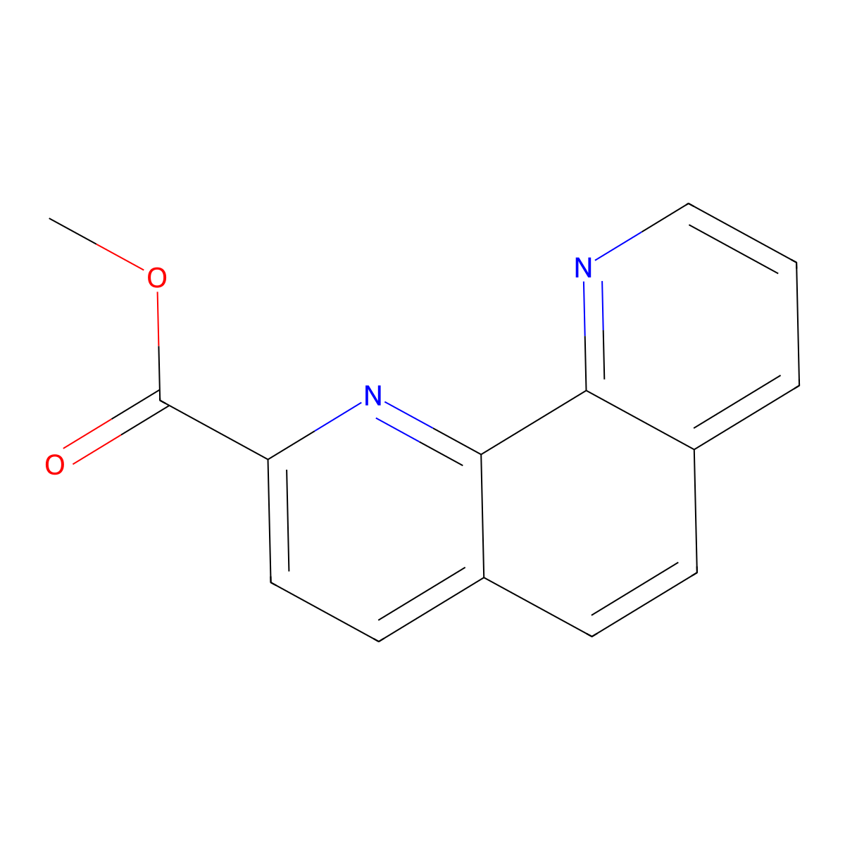 Methyl 1,10-phenanthroline-2-carboxylate molecular structure, CAS 37067-12-2