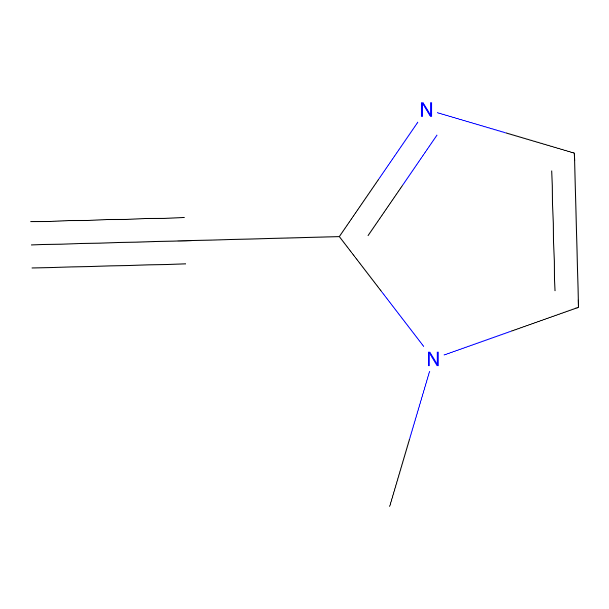 2-Ethynyl-1-methyl-1H-imidazole molecular structure, CAS 37067-93-9