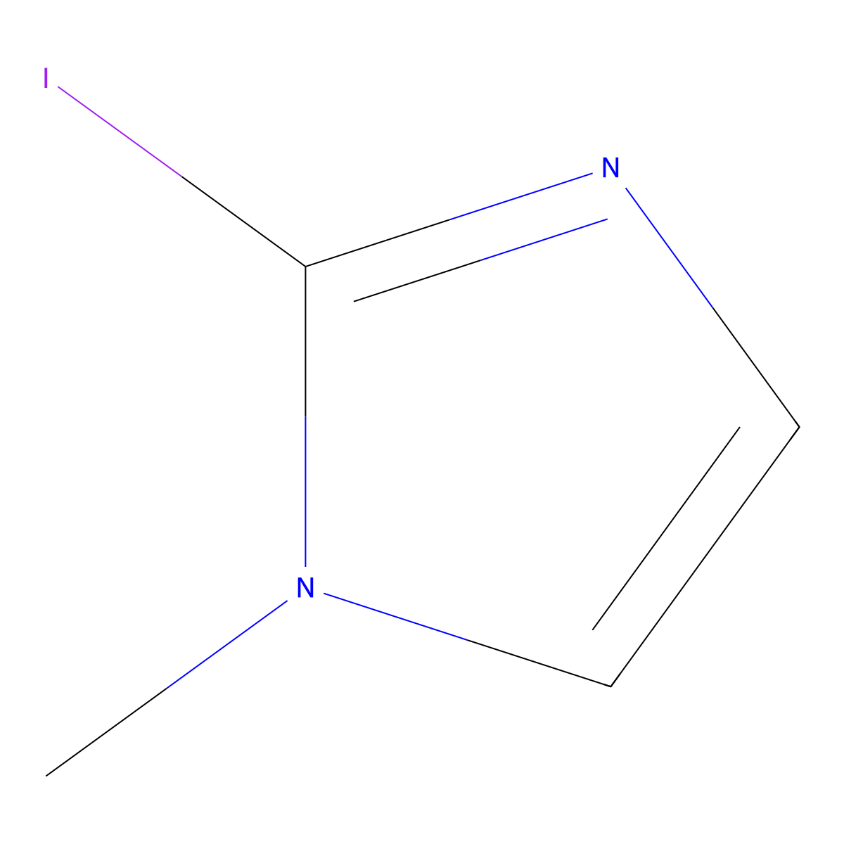 2-Iodo-1-methyl-1H-imidazole molecular structure, CAS 37067-95-1