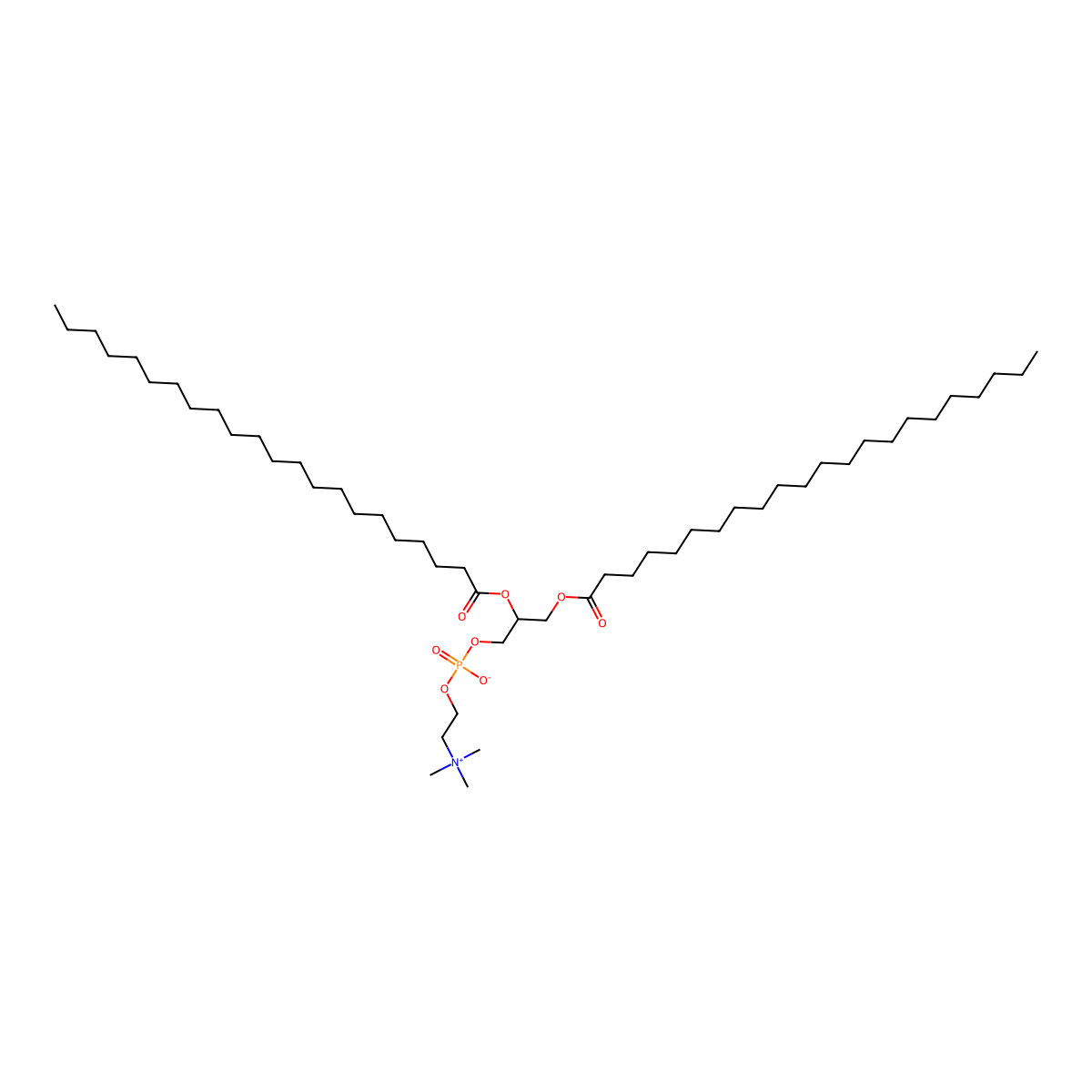 PC(22:0/22:0) molecular structure, CAS 37070-48-7