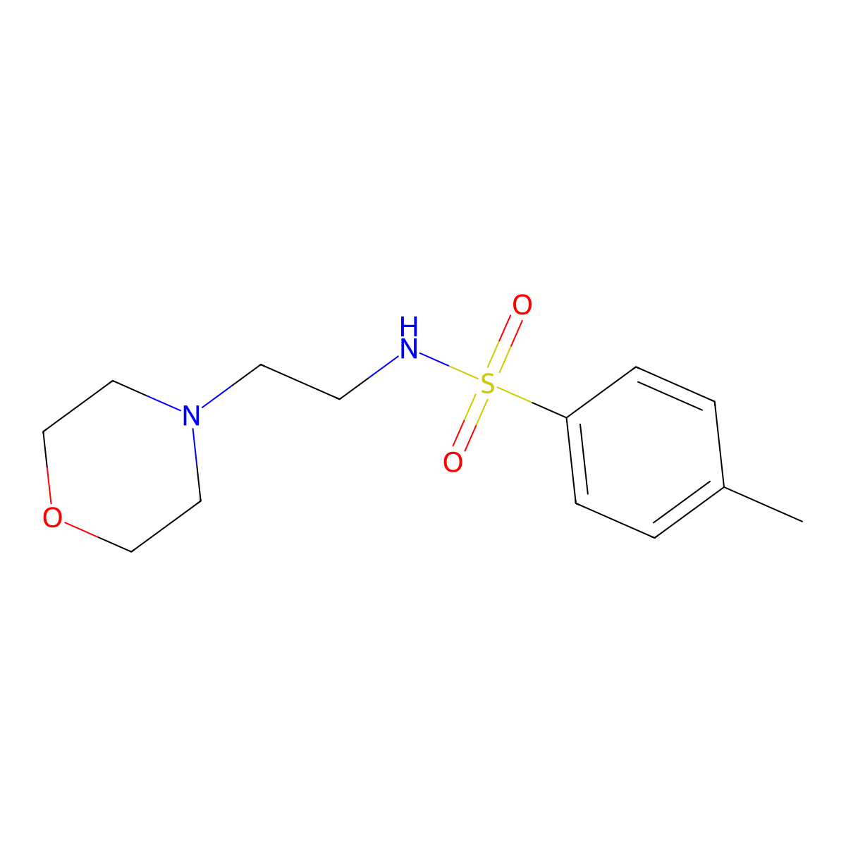 1-Morpholino-2-(p-toluenesulfonyl)aminoethane molecular structure, CAS 37075-67-5