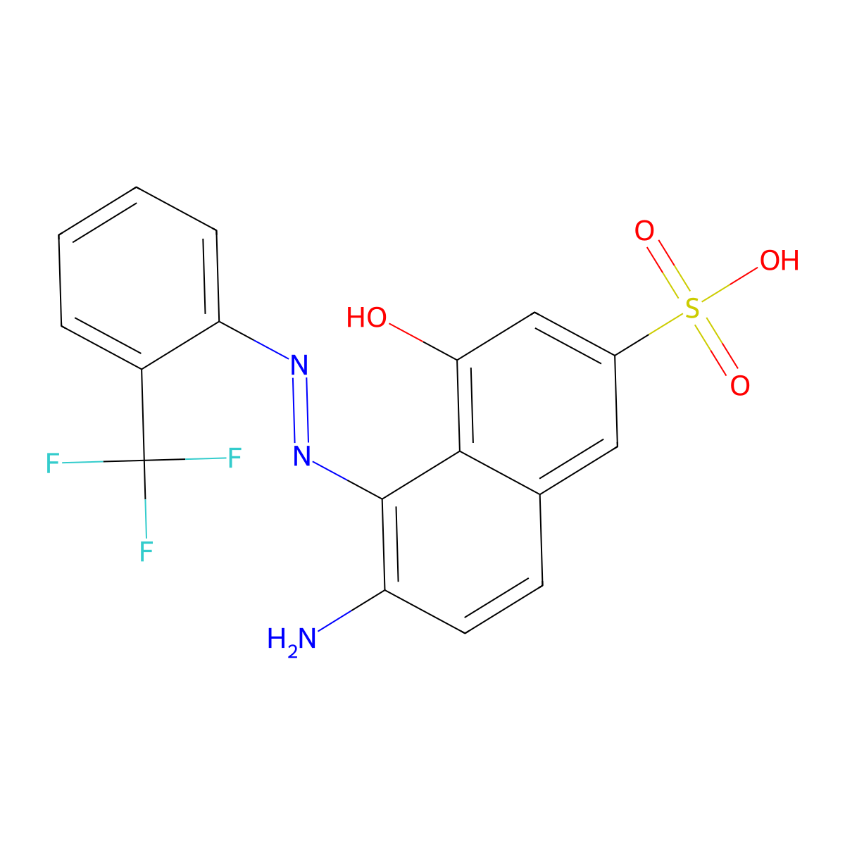 Acid Red 337 free acid molecular structure, CAS 37078-97-0