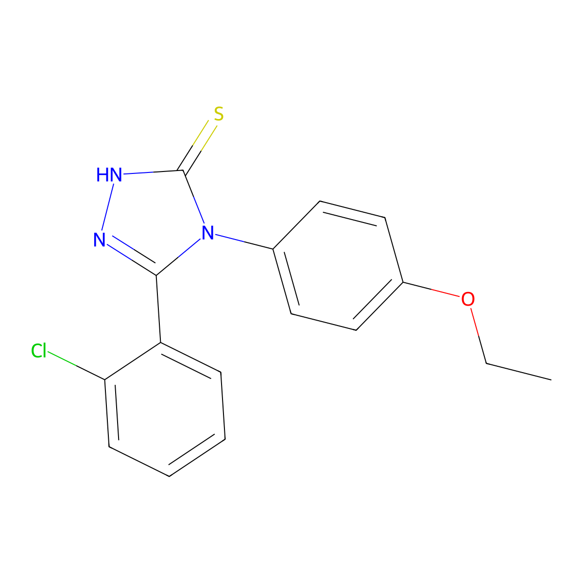 5-(2-chlorophenyl)-4-(4-ethoxyphenyl)-4H-1,2,4-triazole-3-thiol molecular structure, CAS 370842-91-4