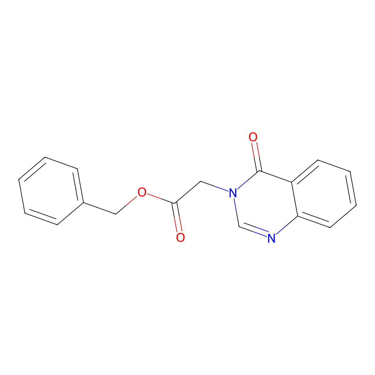 benzyl (4-oxoquinazolin-3(4H)-yl)acetate molecular structure, CAS 370848-59-2
