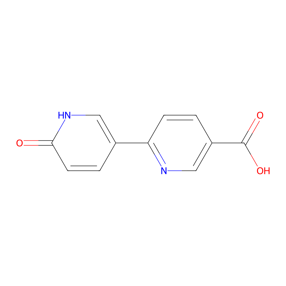 6-(6-Oxo-1,6-dihydropyridin-3-YL)pyridine-3-carboxylic acid molecular structure, CAS 370864-60-1