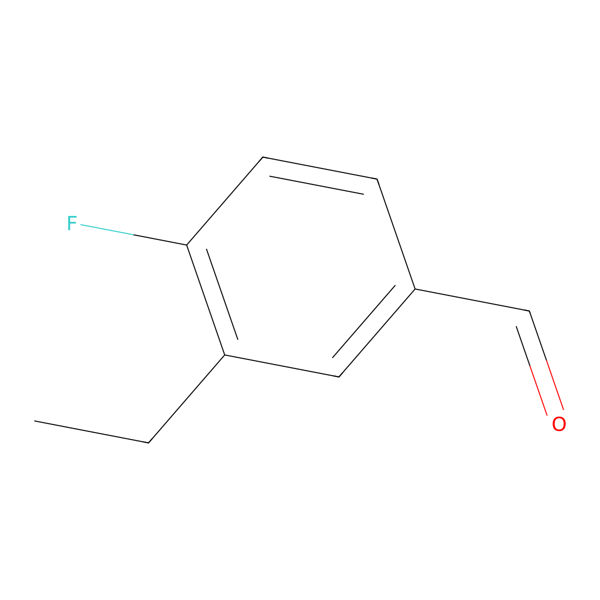 3-Ethyl-4-fluorobenzaldehyde molecular structure, CAS 370867-69-9