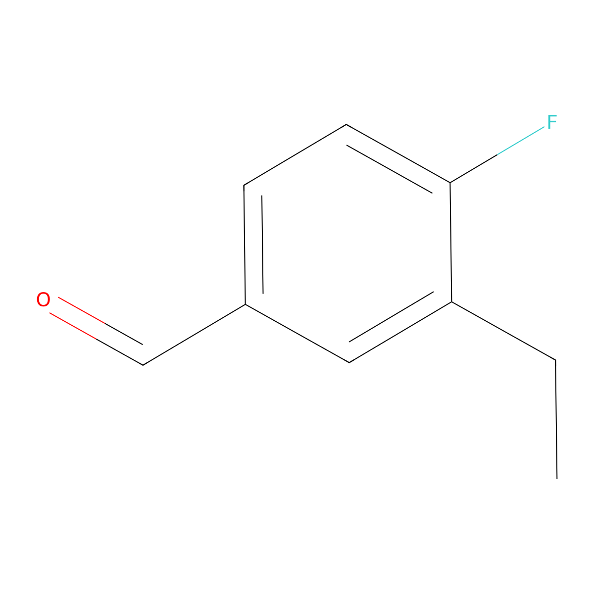 3-Ethyl-4-fluorobenzaldehyde molecular structure, CAS 370867-69-9