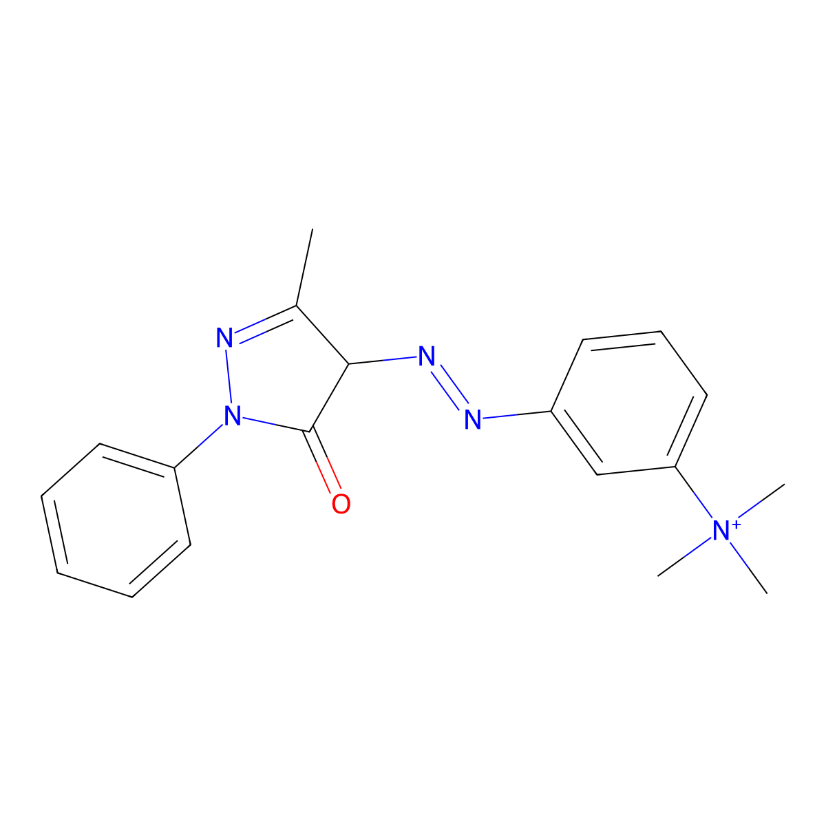 Basic Yellow 57 Base molecular structure, CAS 370871-33-3