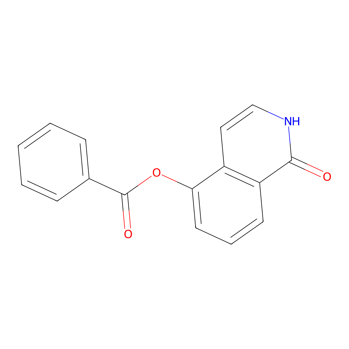 5-Benzoyloxy-1(2H)-isoquinolinone molecular structure, CAS 370872-09-6