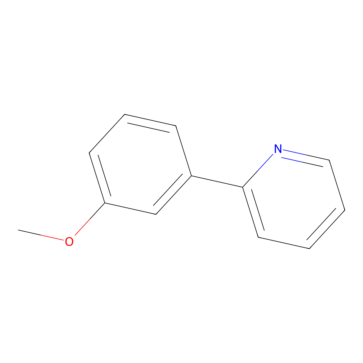 2-(3-Methoxyphenyl)pyridine molecular structure, CAS 370878-65-2