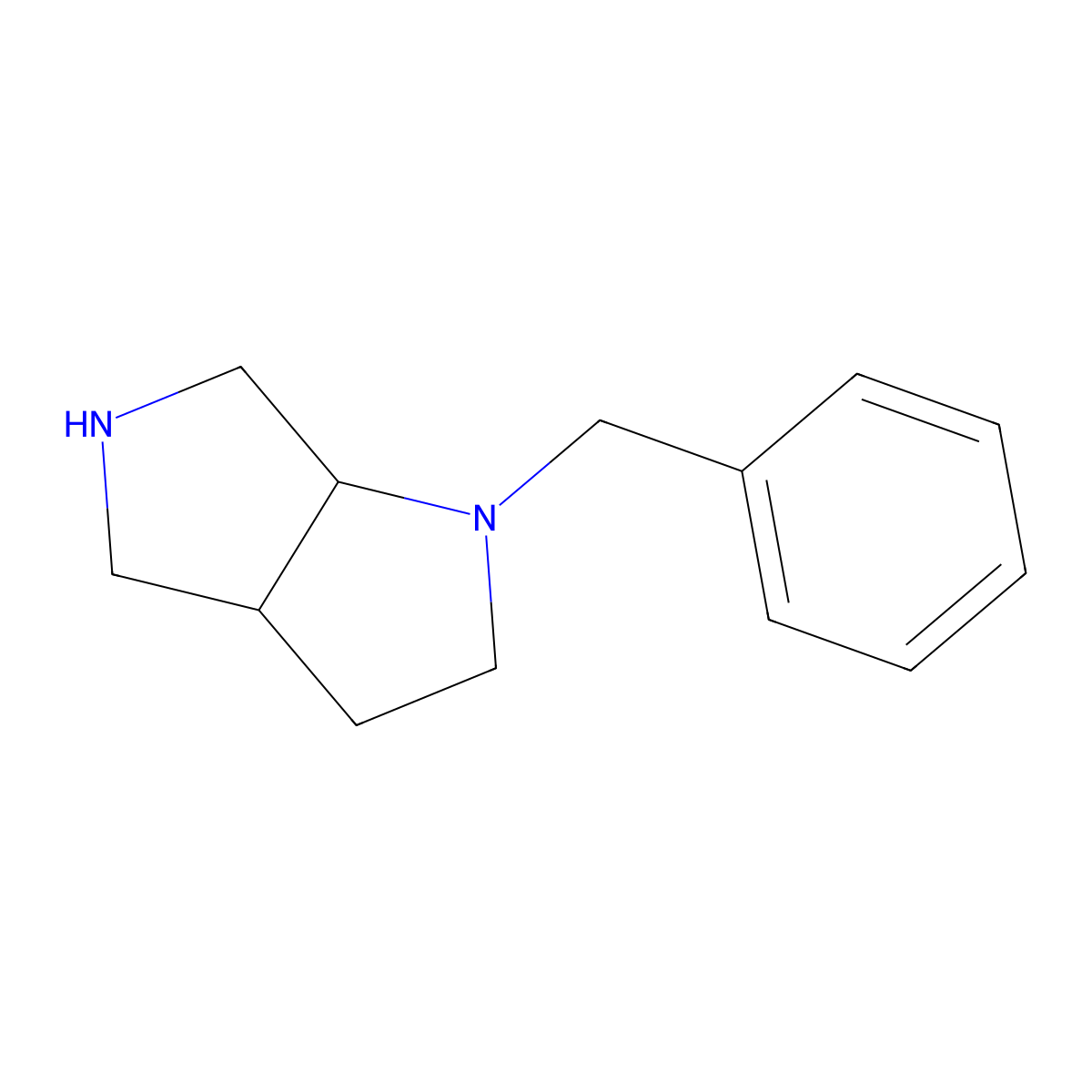 (3aS,6aS)-1-benzyloctahydropyrrolo[3,4-b]pyrrole molecular structure, CAS 370879-92-8