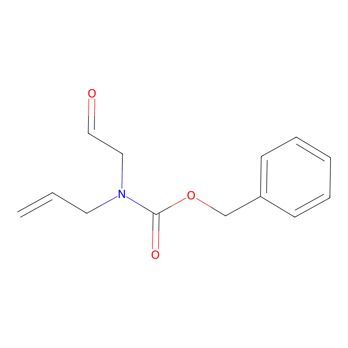Benzyl allyl(2-oxoethyl)carbamate molecular structure, CAS 370880-75-4