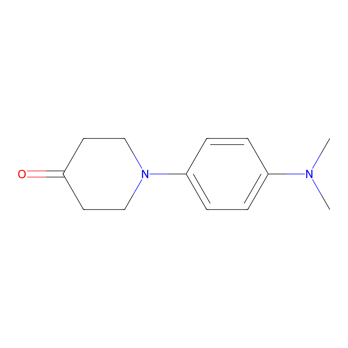 1-[4-(Dimethylamino)phenyl]piperidin-4-one molecular structure, CAS 370885-30-6
