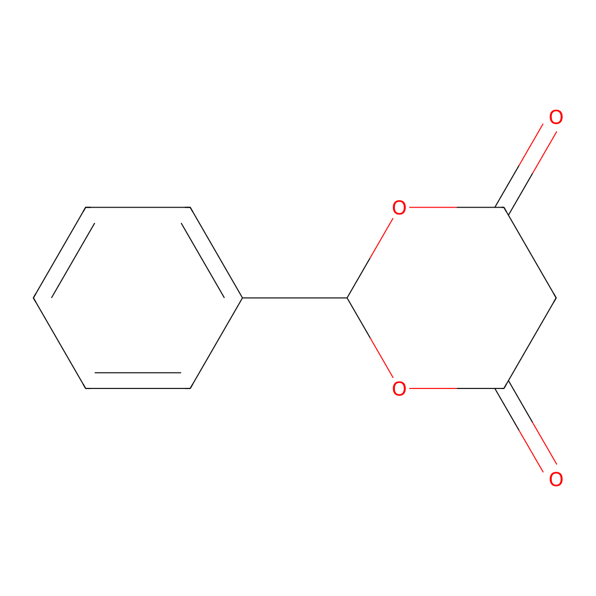 2-Phenyl-1,3-dioxane-4,6-dione molecular structure, CAS 3709-16-8