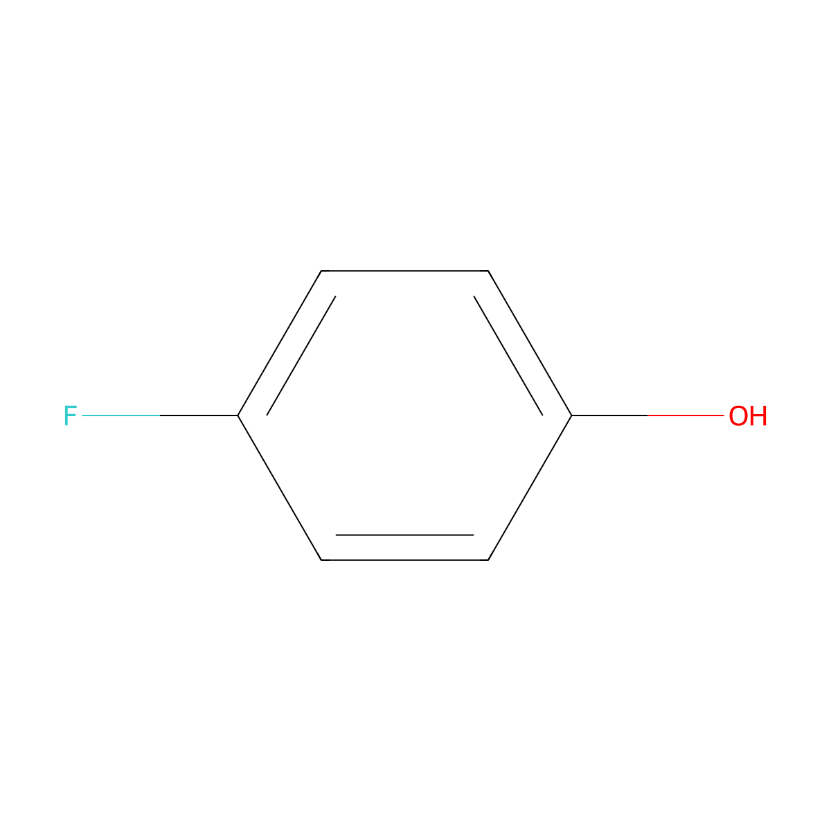 4-Fluorophenol molecular structure, CAS 371-41-5