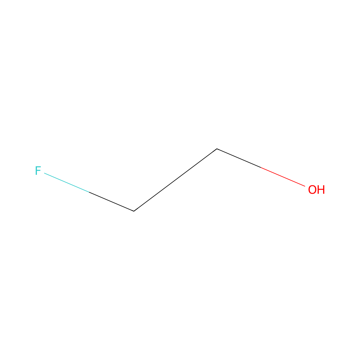 2-Fluoroethanol molecular structure, CAS 371-62-0