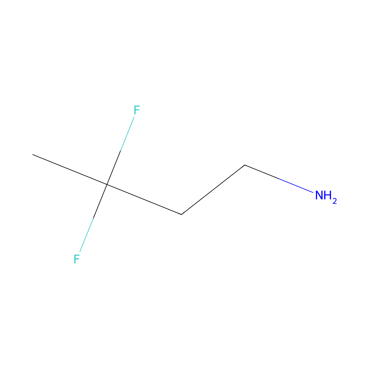 3,3-Difluorobutan-1-amine molecular structure, CAS 371-66-4